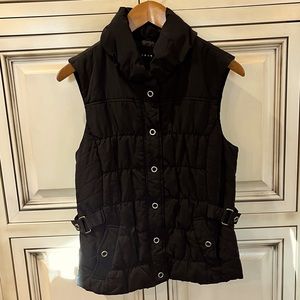Tribal Black puffy vest